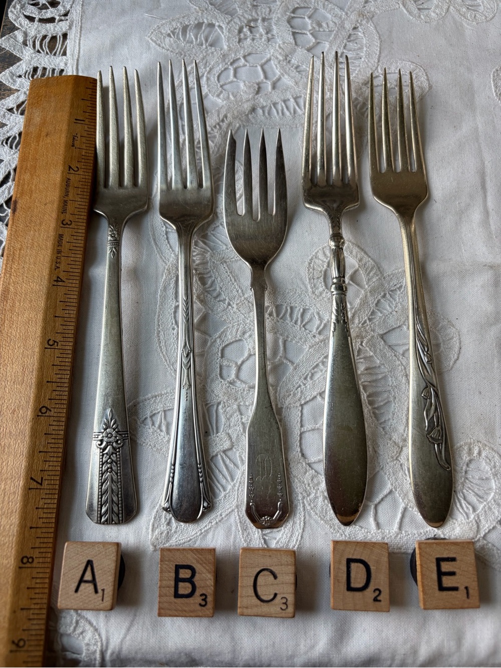 Art, deco, silver, plated, flatware, replacement, fork
